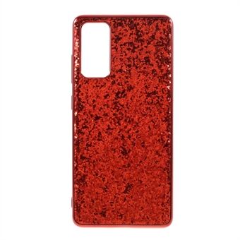 For Samsung Galaxy S20 FE 4G/5G/S20 Lite/S20 FE 2022 Glitrende paljetter Designbelagt TPU-ramme + PC Hybrid Shell-deksel