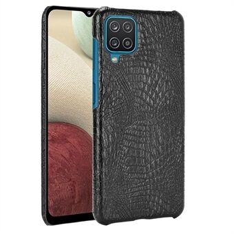 Crocodile Leather Coated PC Phone Cover Cover for Samsung Galaxy M12 / A12