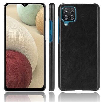 PC-telefon skall belagt med Litchi Texture Leather til Samsung Galaxy A12 / M12