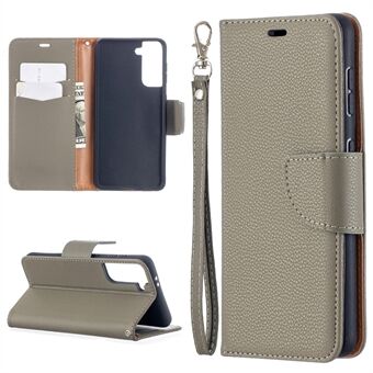 Litchi Surface with Wallet Leather Stand Phone Case for Samsung Galaxy S21 5G