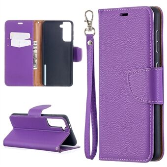 Litchi Surface with Wallet Leather Stand Phone Case for Samsung Galaxy S21 5G