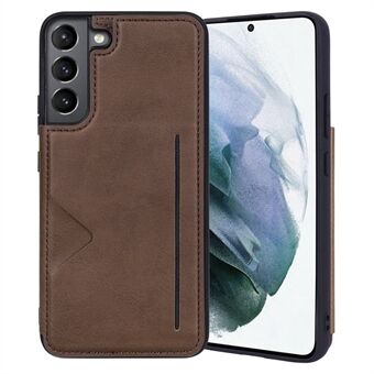 HANMAN Mika-serien for Samsung Galaxy S21 5G / 4G magnetiske kortspor Design PU-skinnbelagt TPU-beskyttelsesveske Telefonbakdeksel