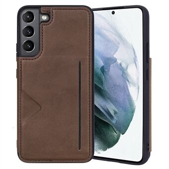 HANMAN Mika-serien for Samsung Galaxy S21+ 5G PU-skinn+TPU-telefonveske Kortspor Telefonbakdeksel