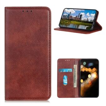 Litchi Texture Magnetic Suction Split Leather Wallet Case til Samsung Galaxy A32 5G