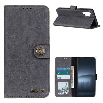 KHAZNEH for Samsung Galaxy A32 5G Vintage stil Stand lommebok lærbeskyttelsesveske