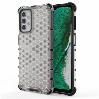 For Samsung Galaxy A32 5G Honeycomb Pattern Støtsikker TPU + PC Combo Deksel