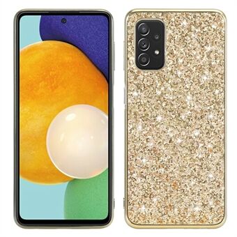 Shiny paljetter Designbelagt TPU-ramme + fallsikkert Hybrid Shell-deksel til Samsung Galaxy A32 5G