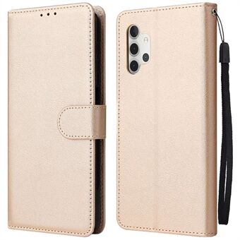 For Samsung Galaxy A32 5G / M32 5G PU-skinn Anti- Scratch beskyttende telefondeksel Stand lommebok-flip-veske