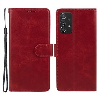 For Samsung Galaxy A32 5G / M32 5G telefonskinnveske Calf Texture Stand Telefondeksel