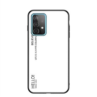 TPU + PC + Glassfargegradientmønster Supertynt mobiltelefondeksel for Samsung Galaxy A52 4G/5G / A52s 5G