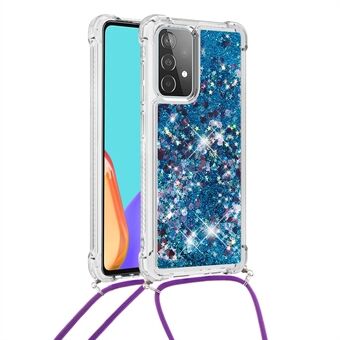 TPU Quicksand Design telefonbeskyttelsesdeksel med hengende stropp for Samsung Galaxy A52 4G/5G / A52s 5G