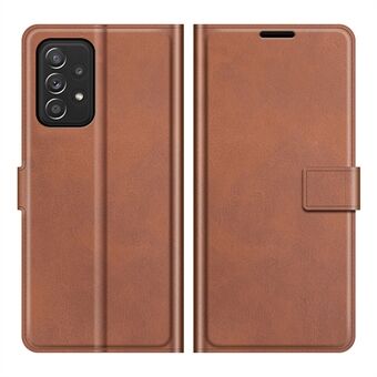 Premium PU-skinn Anti-Fall Folio Flip Lommebok Design Magnetisk lås telefondeksel med Stand for Samsung Galaxy A52 4G/5G/A52s 5G