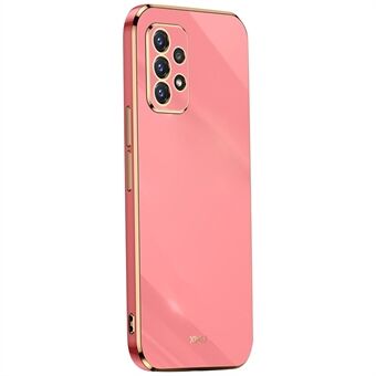 XINLI for Samsung Galaxy A52s 5G/Galaxy A52 4G/5G beskyttelsesdeksel Nøyaktig linseutskjæring Galvanisering Golden Edge Design Anti-dråpe TPU telefonveske