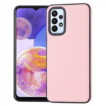 For Samsung Galaxy A52 4G / A52 5G / A52s 5G-etui i litchi-tekstur i PU-lær+TPU-telefonbeskyttelsesdeksel