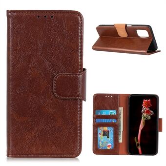 Nappa Texture Wallet Stand Split Leather Mobiltelefonveske til Samsung Galaxy A02s (EU-versjon)