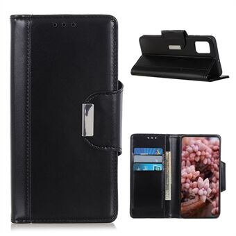 PU Leather Phone Protective Case Wallet Stand Design for Samsung Galaxy A02s (EU versjon)