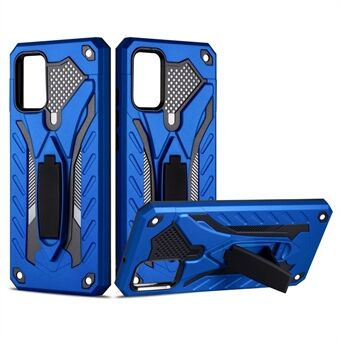 Phantom Knight Style TPU PC Protector Shell Kickstand Cover for Samsung Galaxy A02s (EU versjon)