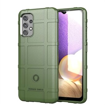 Støtsikkert Rugged Square Grid TPU-telefon fleksibelt deksel for Samsung Galaxy A32 4G (amerikansk versjon)