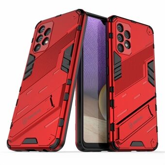 Full Body Heavy Duty Hybrid Hard PC Myk TPU Støtsikkert beskyttelsesdeksel med sammenleggbar støtte for Samsung Galaxy A32 4G (EU-versjon)