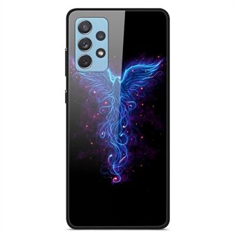 For Samsung Galaxy A32 4G (EU-versjon) Mønsterutskrift Design Telefonveske Hard PC Herdet glass Bakside + Myk TPU støtdempende beskyttelsesdeksel