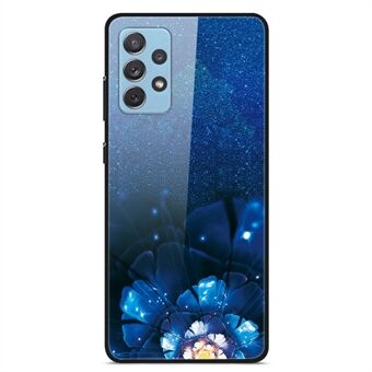 For Samsung Galaxy A32 4G (EU-versjon) Mønsterutskrift Design Telefonveske Hard PC Herdet glass Bakside + Myk TPU støtdempende beskyttelsesdeksel