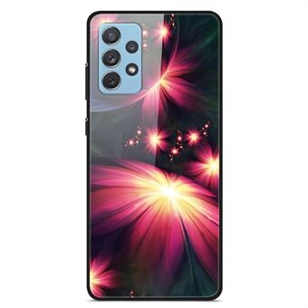 For Samsung Galaxy A32 4G (EU-versjon) Mønsterutskrift Design Telefonveske Hard PC Herdet glass Bakside + Myk TPU støtdempende beskyttelsesdeksel