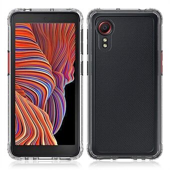 Gjennomsiktig Scratch akryl + TPU bakside Hybrid telefondeksel for Samsung Galaxy Xcover 5