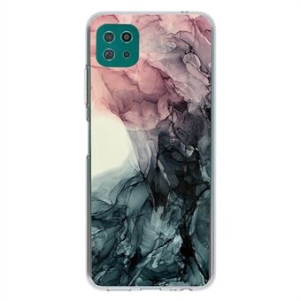 Marmormønster mykt TPU-telefonbeskyttelsesdeksel for Samsung Galaxy A22 5G (EU-versjon)