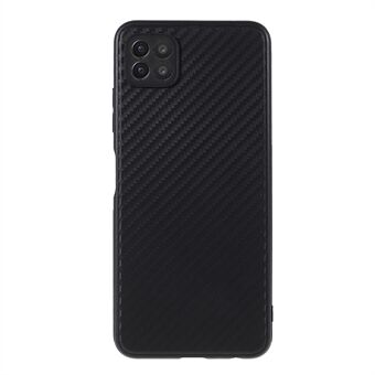 Carbon Fiber Texture TPU-bakdeksel for Samsung Galaxy A22 5G (EU-versjon)