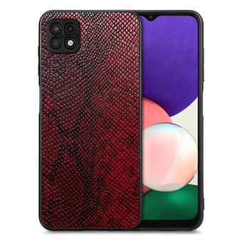 Snake Texture-telefondeksel til Samsung Galaxy A22 5G (EU-versjon), PU-skinn+PC+TPU-mobildeksel