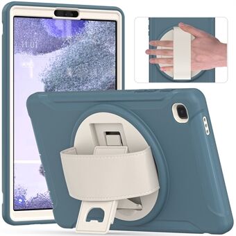 For Samsung Galaxy Tab A7 Lite 8,7-tommers T220/T225/T225N/T225C 360° Roterende Kickstand PC + TPU nettbrettveske med håndstropp