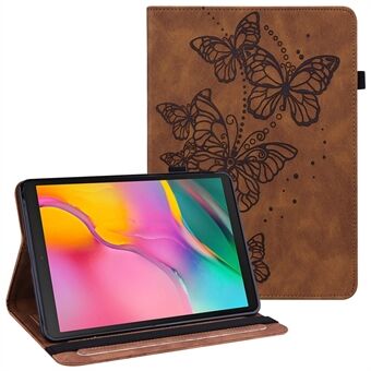 Imprinting Butterflies Pattern PU Leather Tablet Stand Case Shell med kortholder for Samsung Galaxy Tab A7 Lite 8,7-tommers