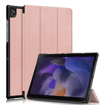 Enkel stil Trifold- Stand PU-skinn hardt PC-innvendig støtsikkert beskyttende nettbrettdeksel for Samsung Galaxy Tab A7 Lite 8,7-tommers 2021 SM-T220