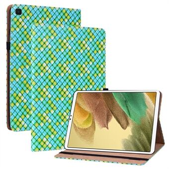 Stativkortspor Funksjon Anti-fall Flerfarget vevd tekstur PU-skinndeksel + TPU Stand for Samsung Galaxy Tab A7 Lite 8,7-tommers SM-T220/SM-T225