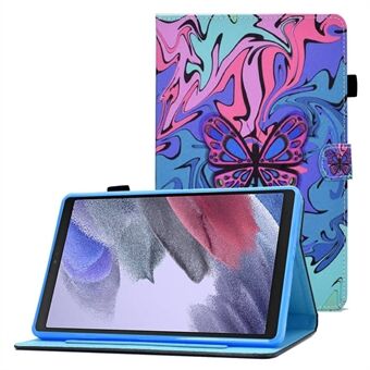 For Samsung Galaxy Tab A7 Lite 8,7-tommers T220 / T225 Stitching PU-skinn visningsstativveske Full kroppsbeskyttelse Stand Magnetisk deksel med kortspor / penneholder