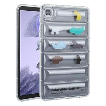 For Samsung Galaxy Tab A7 Lite 8,7-tommers T220 T225 TPU nettbrettetui Klart dunjakke designmønster trykt deksel