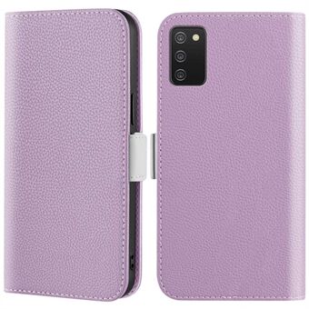 For Samsung Galaxy A03s (166,5 x 75,98 x 9,14 mm) Anti-rip Candy Color Wallet Stand Veske Litchi Texture PU Leather Fallbeskyttet Telefondeksel.