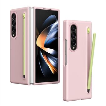 For Samsung Galaxy Z Fold3 5G Etui Hard PC Telefon Deksel med Herdet Glassfilm og Stylus