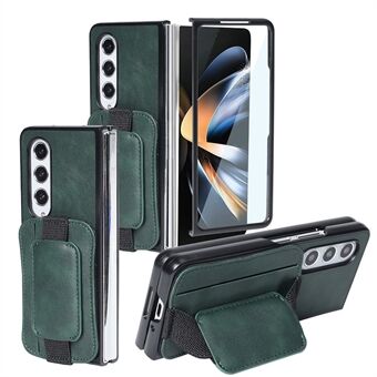 For Samsung Galaxy Z Fold3 5G Case, er et roterende stativ- og kortlomme-beskyttelsesdeksel.