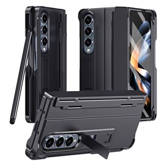 For Samsung Galaxy Z Fold3 5G Case Gummiert PC-telefondeksel med skjermbeskytter / Styluspenn.