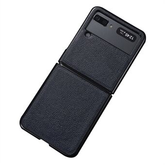 Topplag ekte skinn PC-telefonveske Shell 2-delers design for Samsung Galaxy Z Flip3 5G