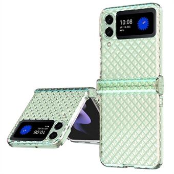 For Samsung Galaxy Z Flip3 5G Laser Effect Transparent Hengsel Design Hard PC Back Cover Folding Telefonveske