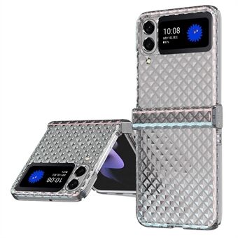 For Samsung Galaxy Z Flip3 5G Laser Effect Transparent Hengsel Design Hard PC Back Cover Folding Telefonveske