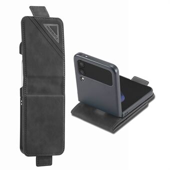 FORWENW F3-serien for Samsung Galaxy Z Flip3 5G kortspordesign flippetui PU-lær mobiltelefondeksel med Stand