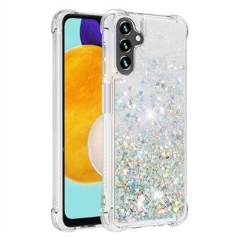 Quicksand Flowing Moving Glitter Fleksibel TPU støtsikker søt telefonveske for Samsung Galaxy A13 5G / A04s 4G (164,7 x 76,7 x 9,1 mm)