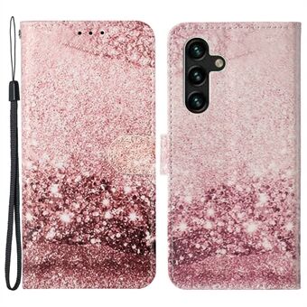 Lærveske med mønsterutskrift Stand Telefondeksel Shell for Samsung Galaxy A13 5G / A04s 4G (164,7 x 76,7 x 9,1 mm)