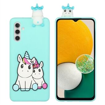 For Samsung Galaxy A13 5G 3D Cute Cartoon Funny Animal Style TPU + PVC Anti-Slip-veske