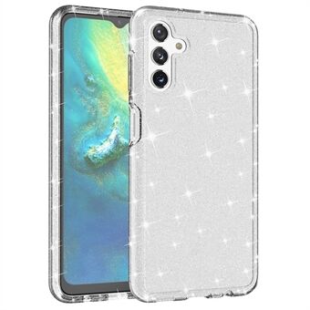 For Samsung Galaxy A13 5G Drop-proof Glitrende Klar Glitter Deksel Hard PC Myk TPU Fortykkelse Design Mobiltelefon Shell