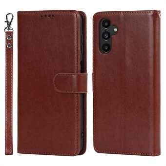 For Samsung Galaxy A13 5G / A04s 4G (164,7 x 76,7 x 9,1 mm) PU-skinn R61 Tekstur Felt søm Støtsikker telefonveske Stand Funksjon Myk TPU indre magnetisk flipdeksel