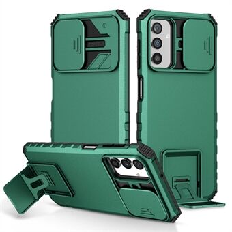 For Samsung Galaxy A13 5G Håndfri Kickstand telefonveske Støtsikker anti- Scratch PC + TPU-skall med skyvekamerabeskyttelse